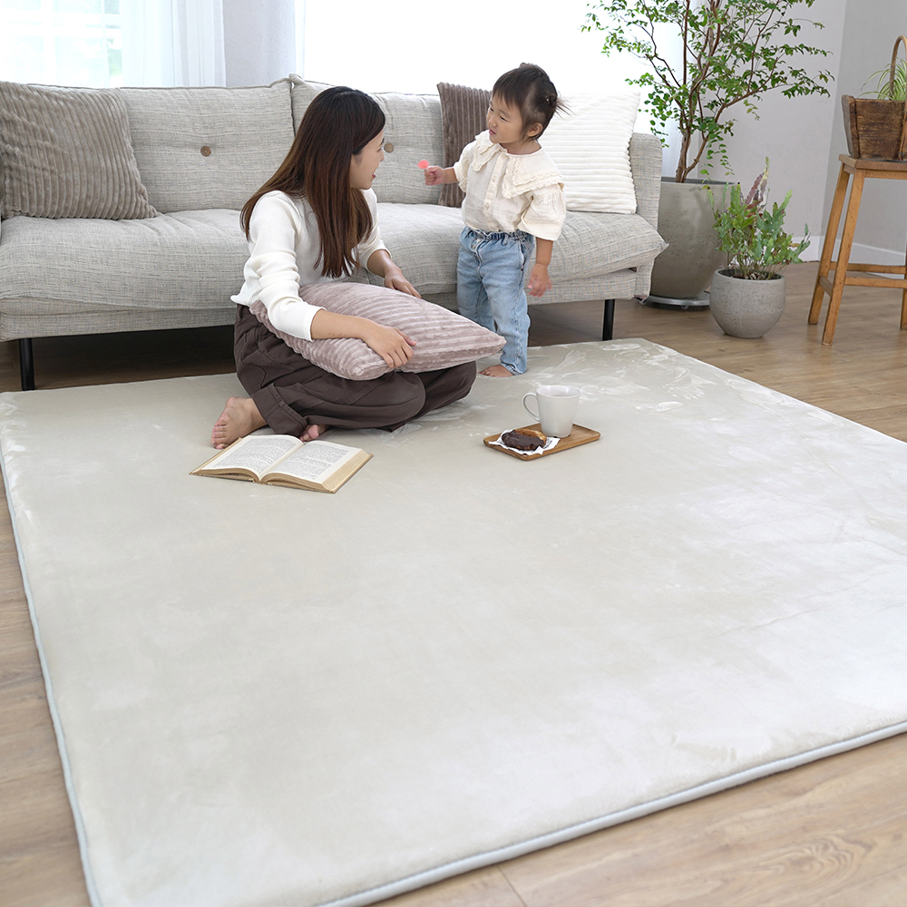 高反発2層ウレタンフランネルボリュームラグ