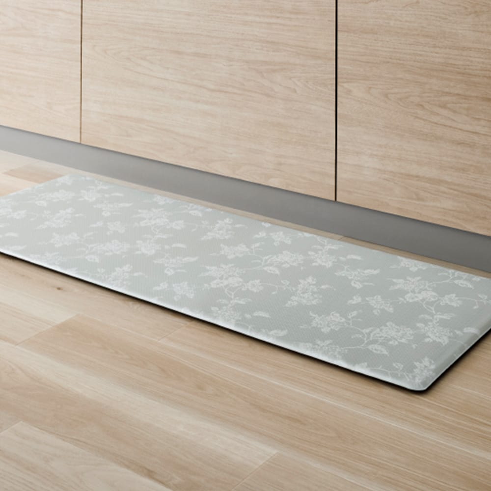 拭けるキッチンマット