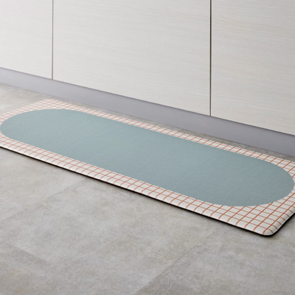 拭けるキッチンマット