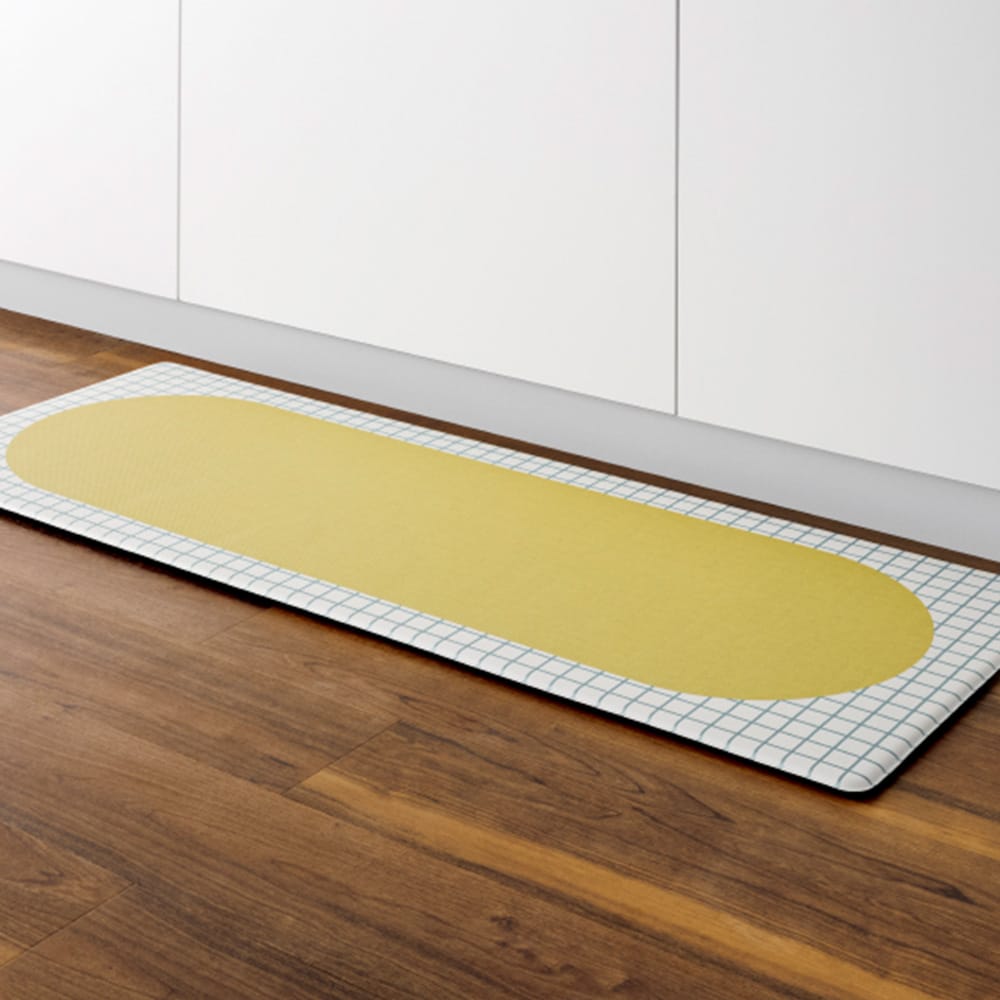 拭けるキッチンマット