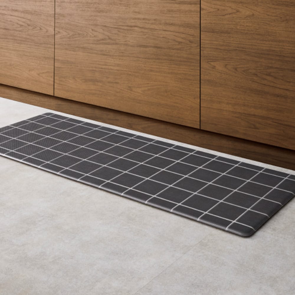 拭けるキッチンマット