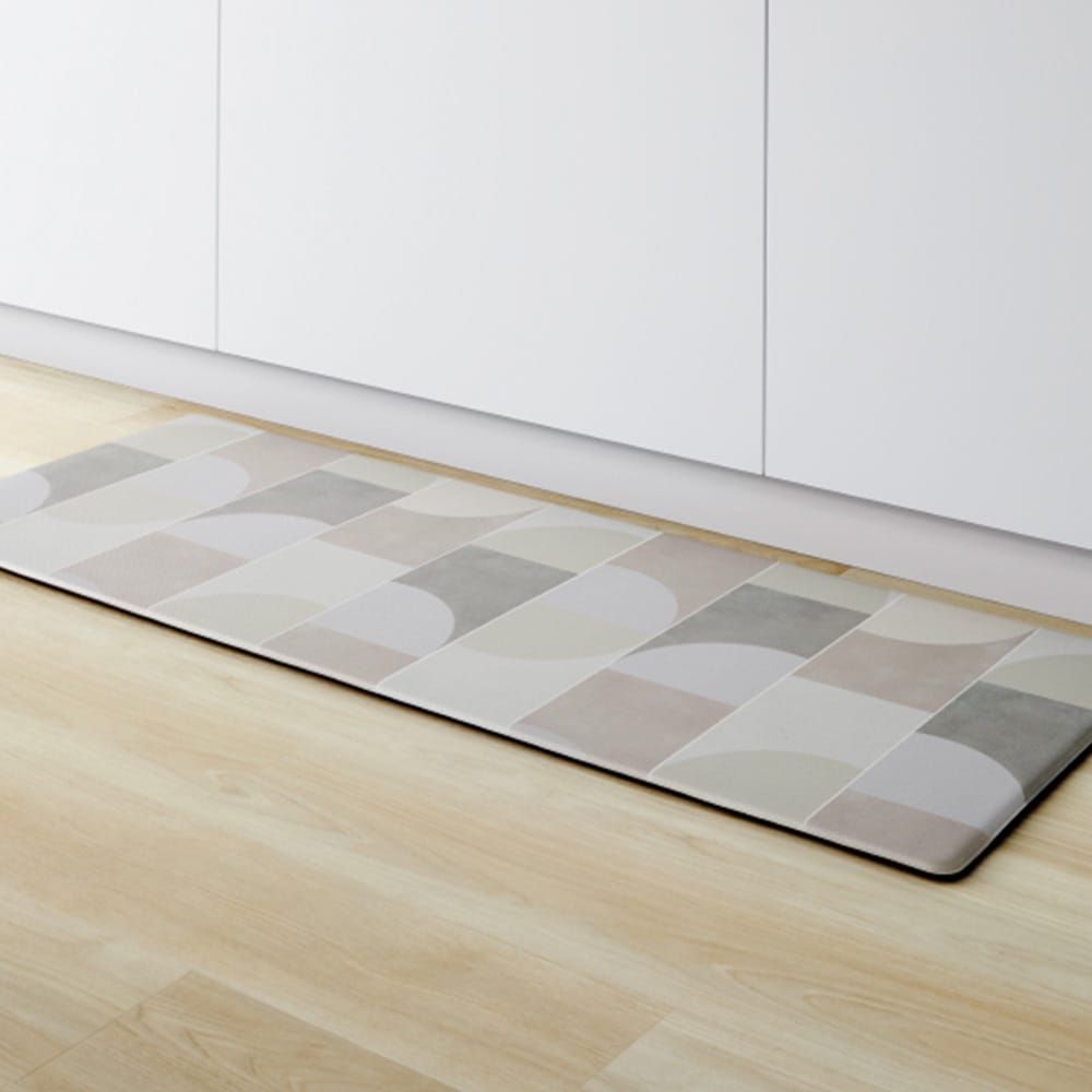 拭けるキッチンマット