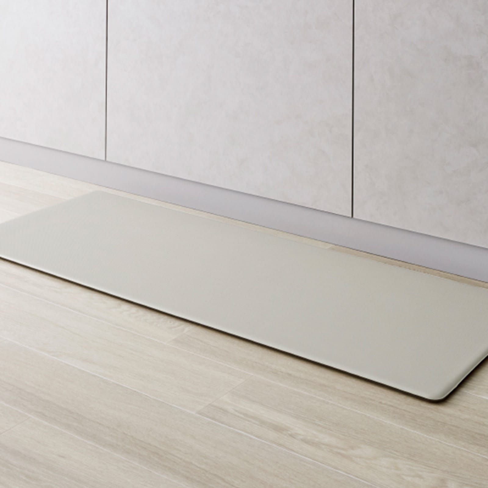 拭けるキッチンマット