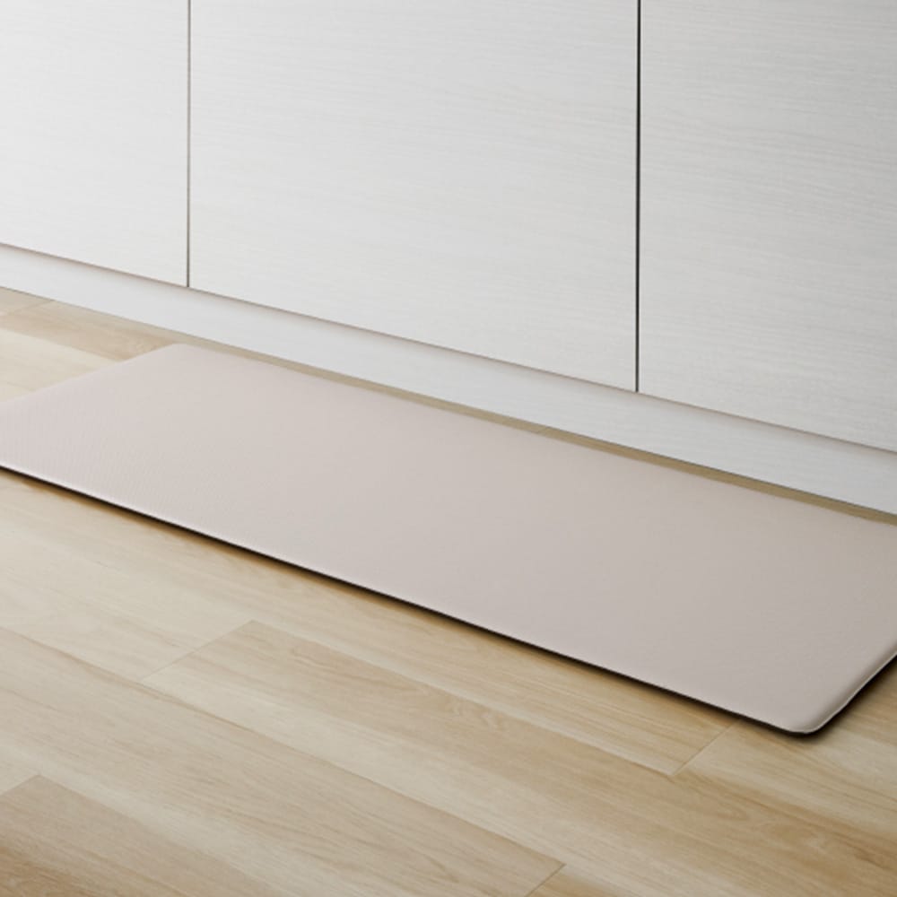 拭けるキッチンマット