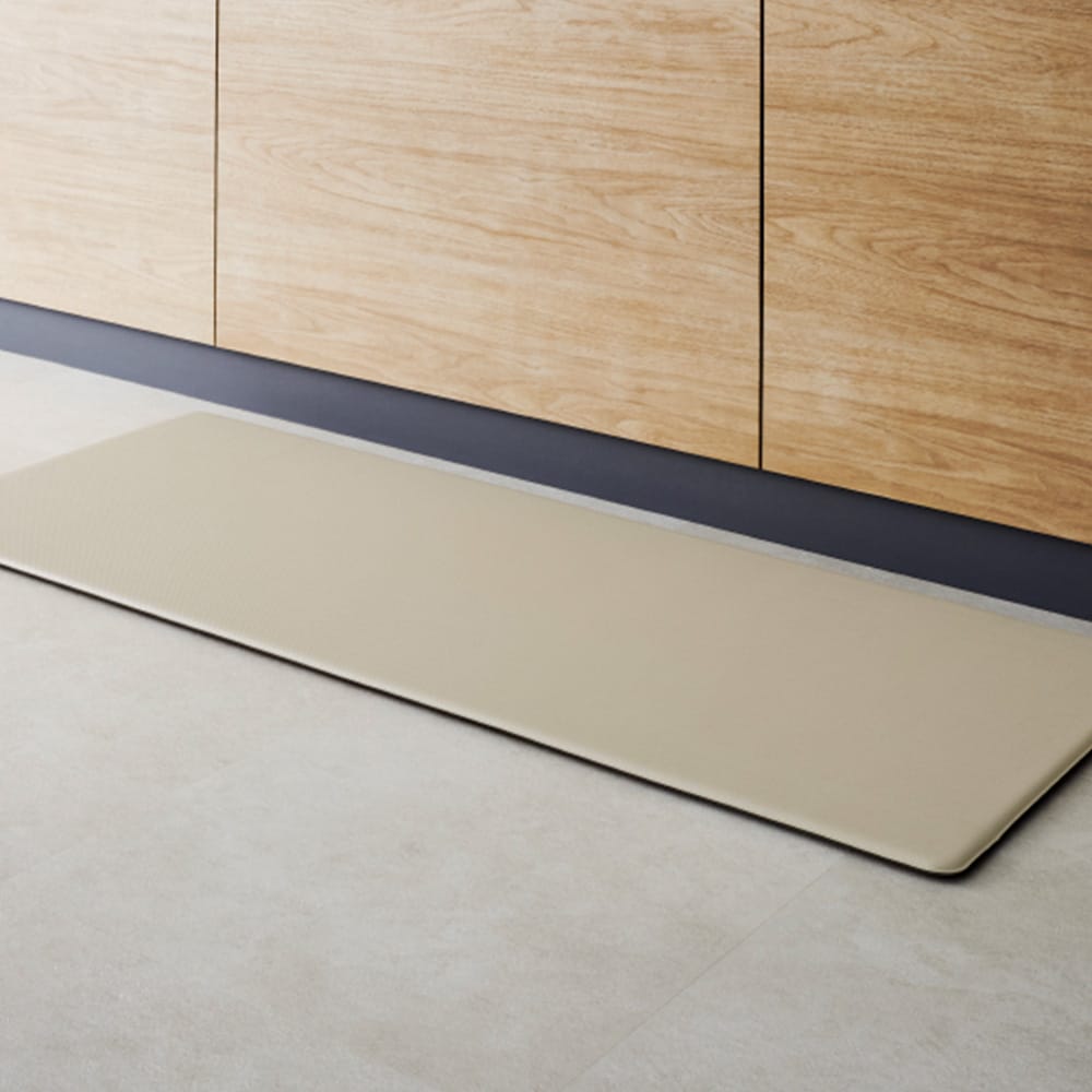 拭けるキッチンマット