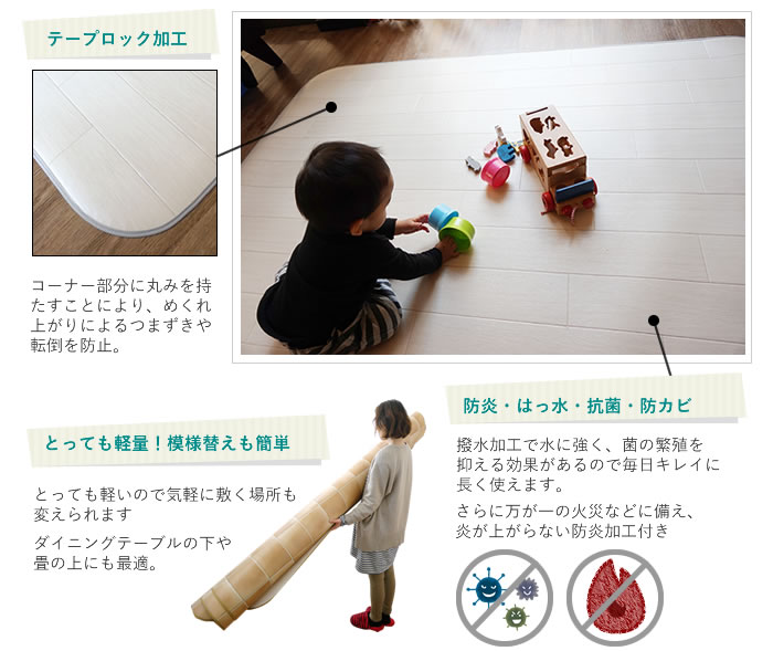 クッションフロアラグマット特徴